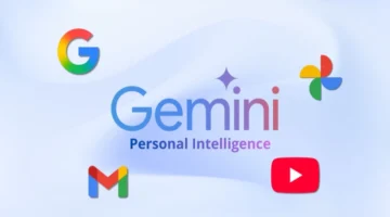 ميزة تصميم جديد جيميني تجمع الصور والبريد وسجل التصفح